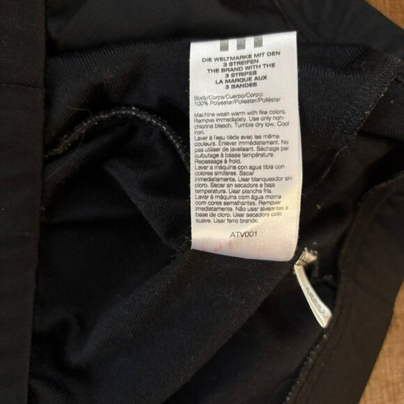 Adidas Black Full-Zip Track Jacket W/White Stripes Men's Size M - Picture 9 of 9